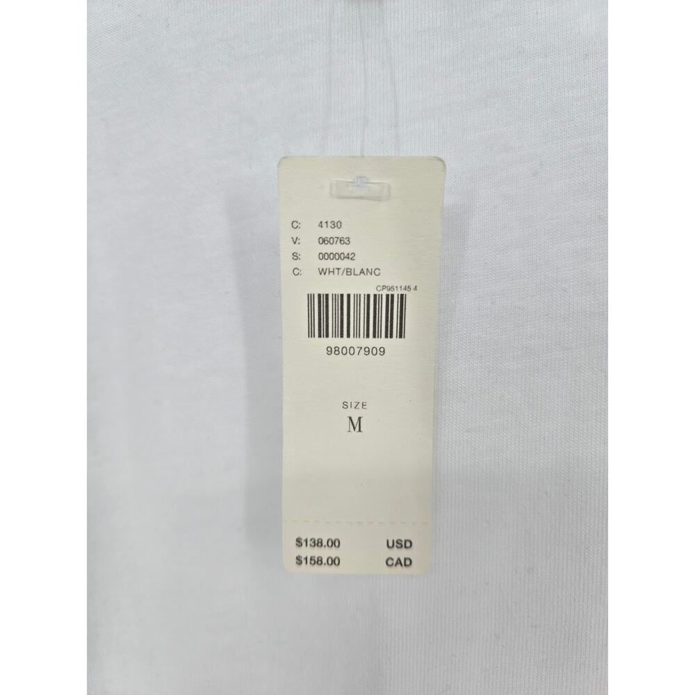 Anthropologie White T-Shirt Dress 100% Cotton Lace Layer Women's M New NWT - Picture 5 of 9